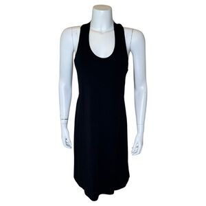 Title Nine Twist Racerback Dress M Sleeveless Activewear Black